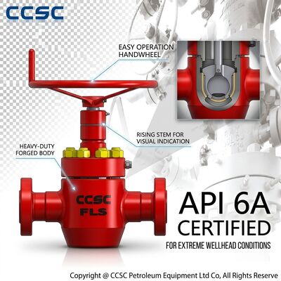 Sauergas-Service API 6A Schieber FF HH H2S-beständig Schmiedestahl-Druckdichtungs-Haube 5000psi Sauergas-Bohrlochkopf