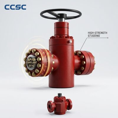 Hydraulisch betätigtes API 6A Druckdichtungs-Schieberventil, geschmiedeter Stahl FLS Durchgang 10000 psi Fernsteuerung für Bohrlochkopf